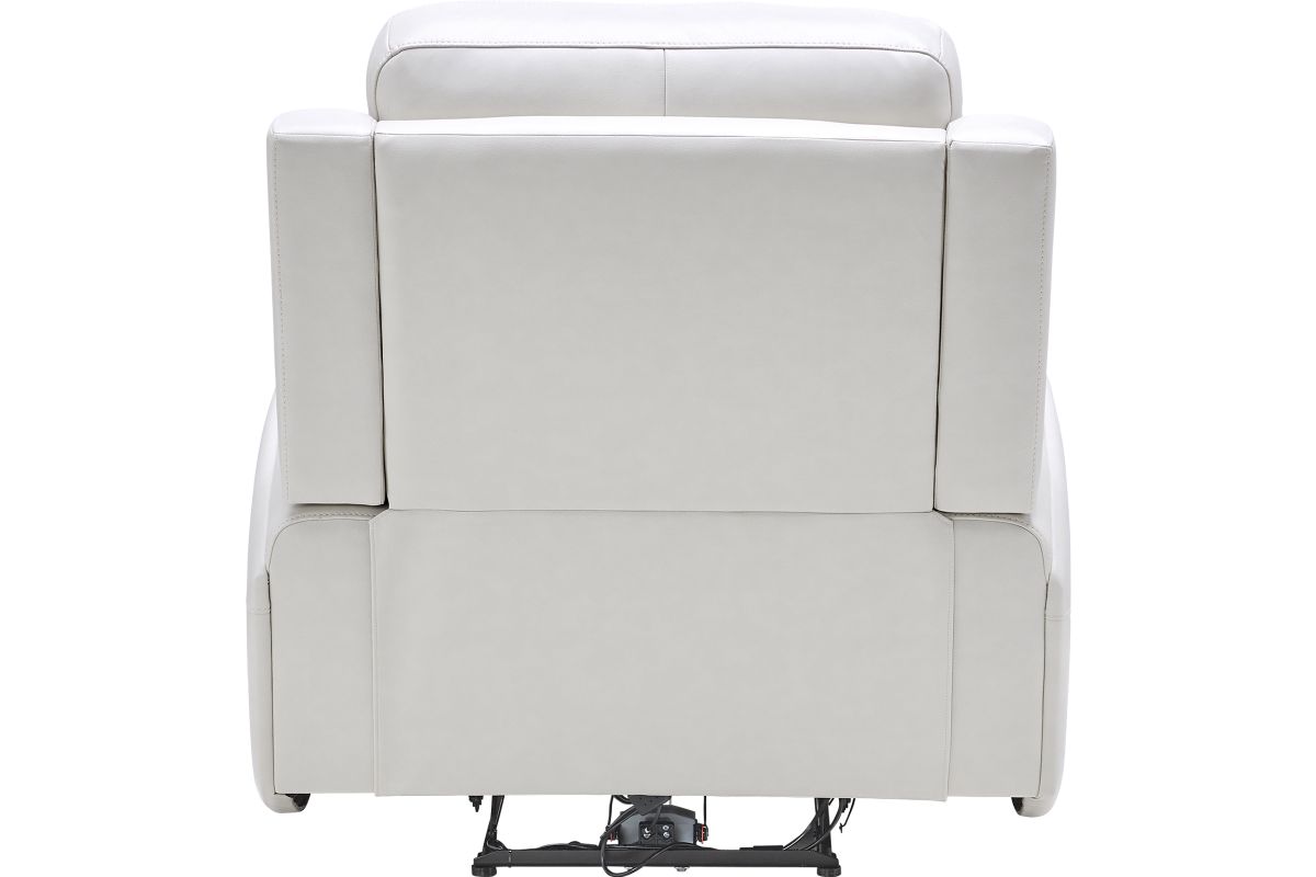 Linton Cream Leather Triple Power Recliner 6
