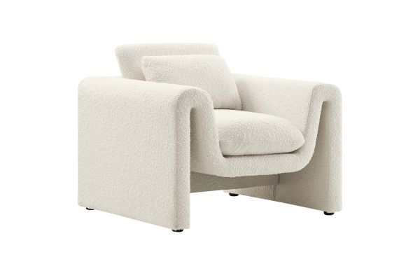 Waverly Boucle Upholstered Armchair