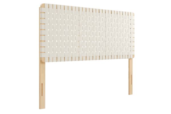 Sparta Weave Vegan Leather Queen Headboard