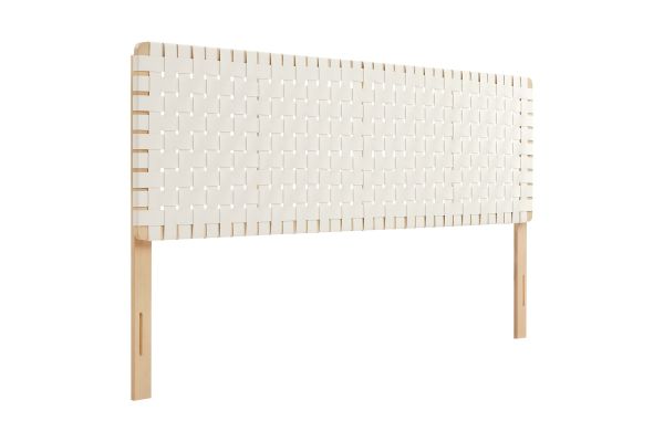 Sparta Weave Vegan Leather King Headboard