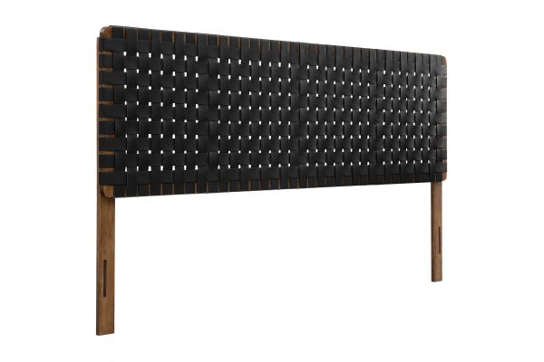 Sparta Weave Vegan Leather King Headboard