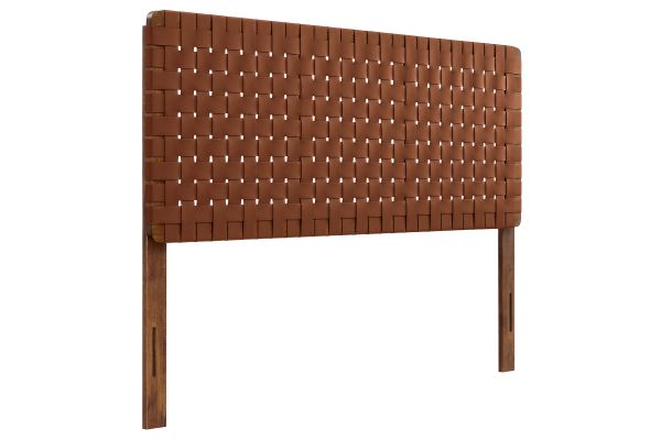 Sparta Weave Vegan Leather Queen Headboard