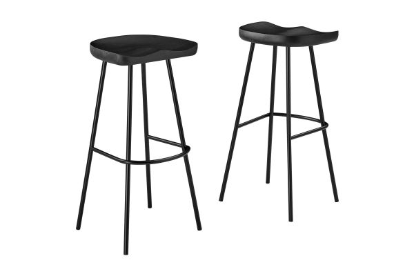 Concord Backless Wood Bar Stools Set of 2