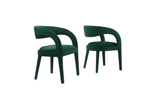 Pinnacle Performance Velvet Dining Chair Set of 2