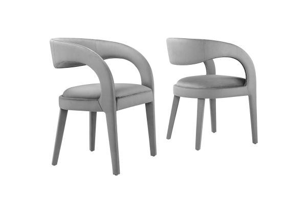 Pinnacle Performance Velvet Dining Chair Set of 2