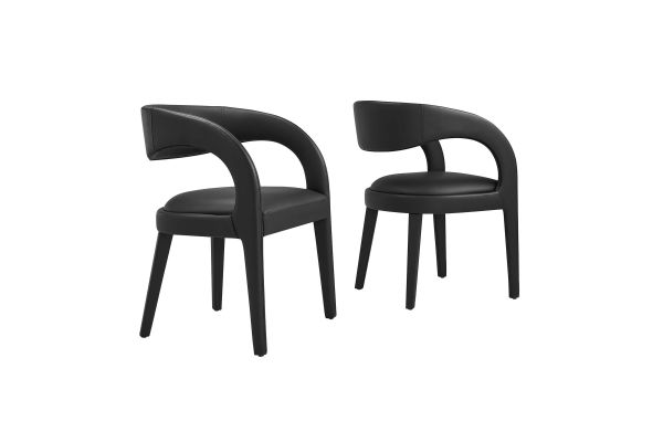 Pinnacle Vegan Leather Dining Chair Set of 2