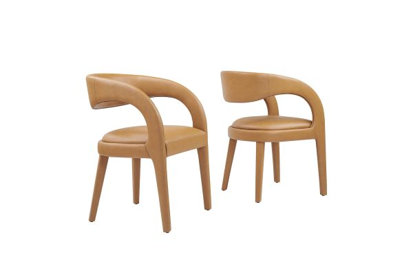 Pinnacle Vegan Leather Dining Chair Set of 2