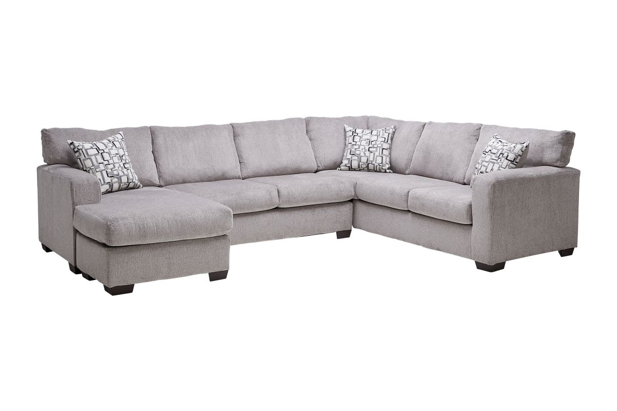 Presley Taupe 2-Piece Sectional with Left Arm Facing Chaise 3