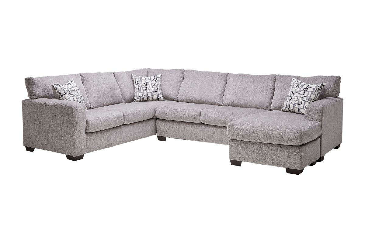 Presley Taupe 2-Piece Sectional with Right Arm Facing Chaise 3