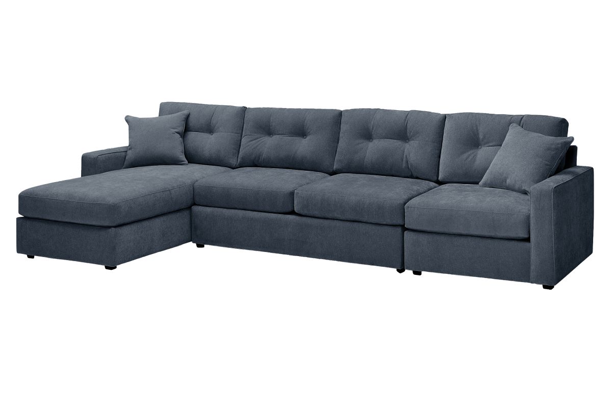 ModularOne Navy 3-Piece Sleeper Sofa with Left Arm Facing Chaise 3