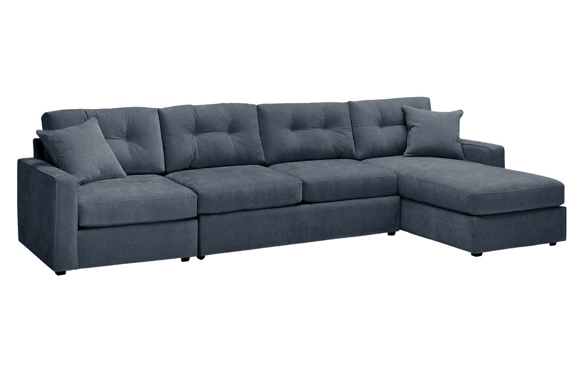 ModularOne Navy 3-Piece Sleeper Sofa with Right Arm Facing Chaise 3