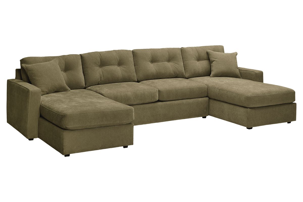 ModularOne Sectional Moss 3-Piece with Sleeper + Dual Chaises 3