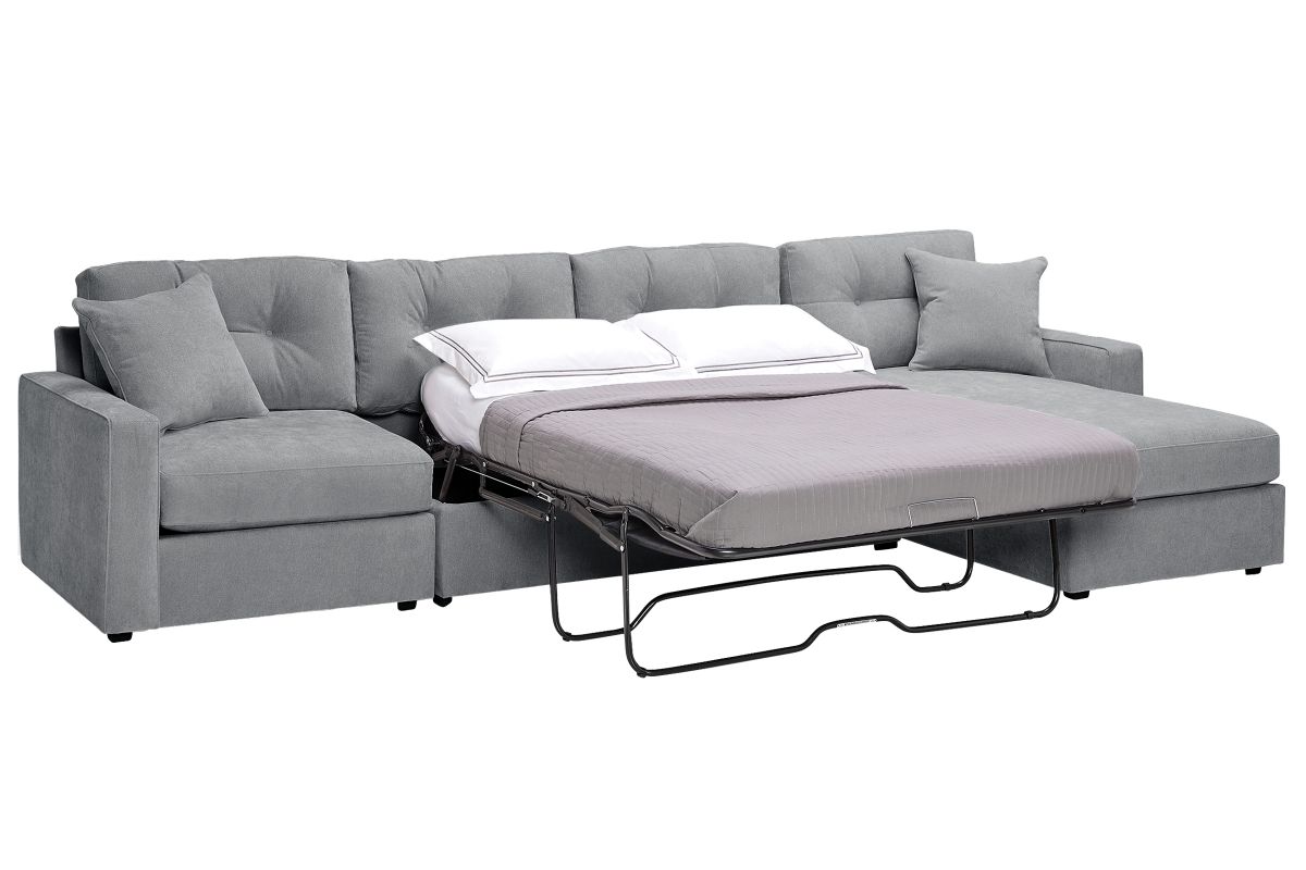ModularOne Granite 3-Piece Sleeper Sofa with Right Arm Facing Chaise 4
