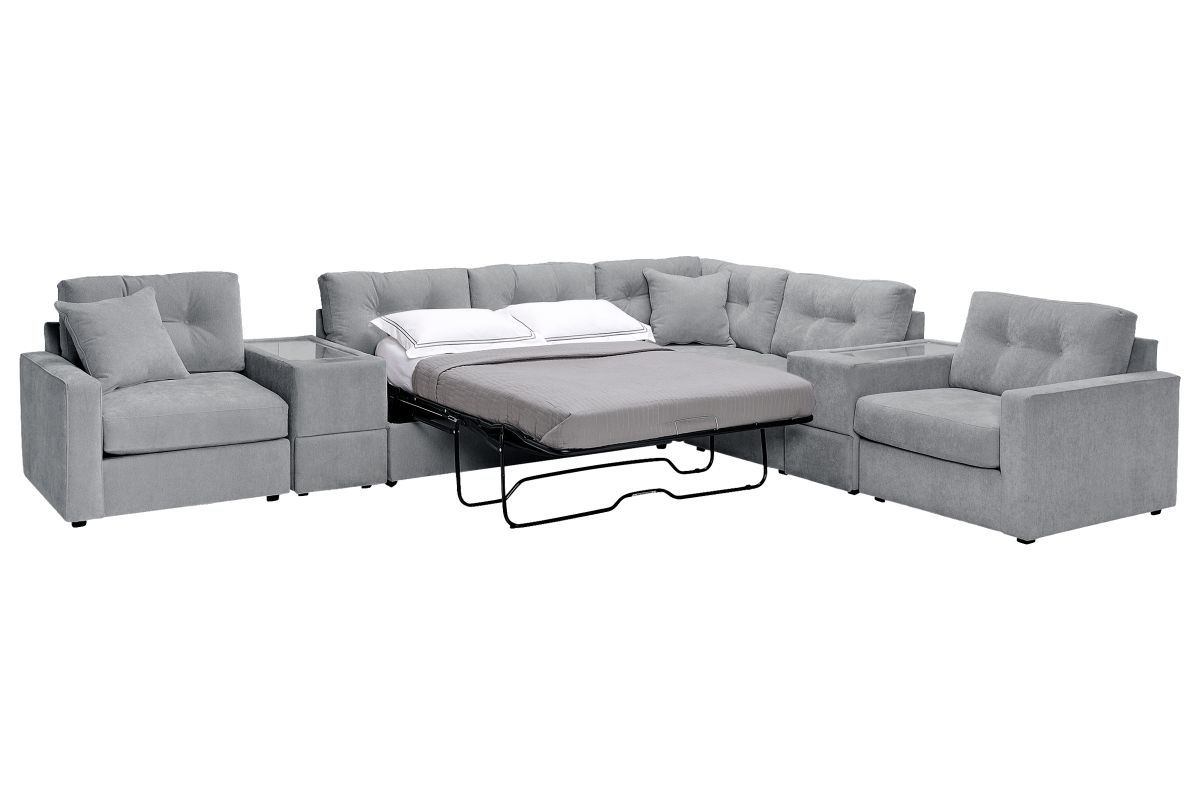 ModularOne Granite 7-Piece Sleeper Sectional with E-Console 6