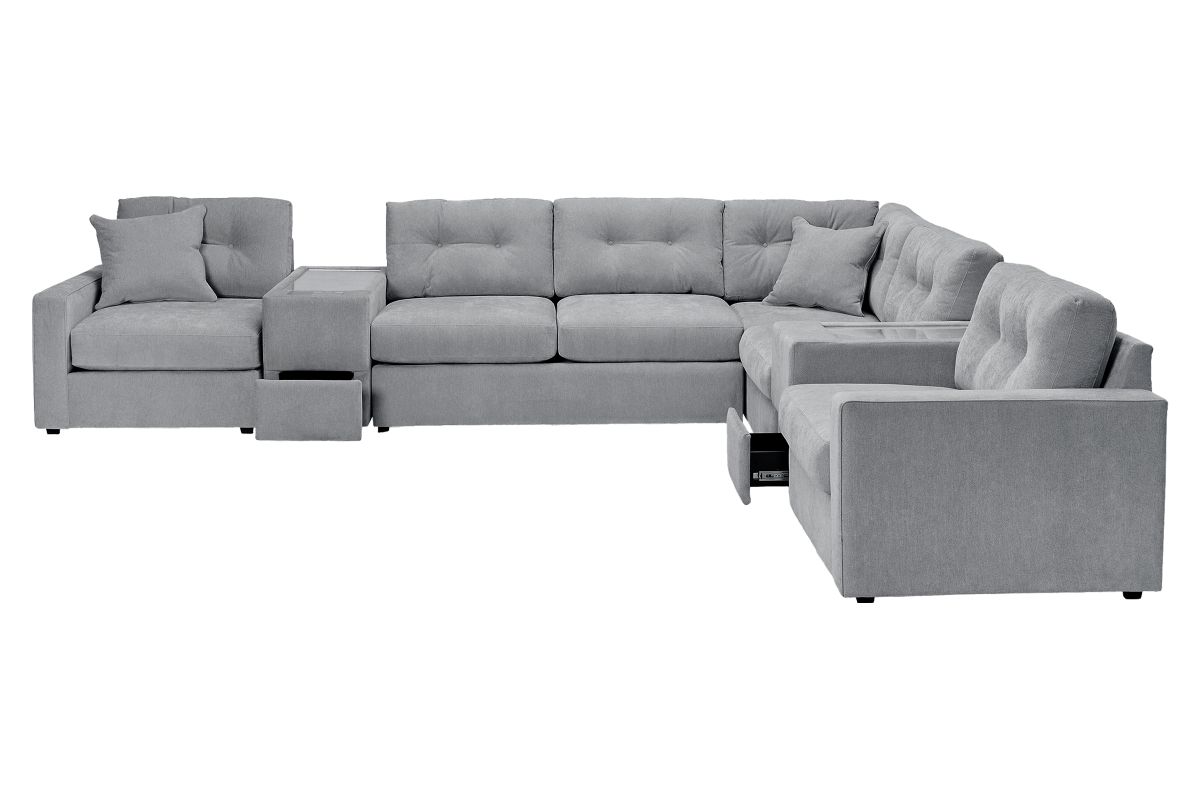 ModularOne Granite 7-Piece Sleeper Sectional with E-Console 3