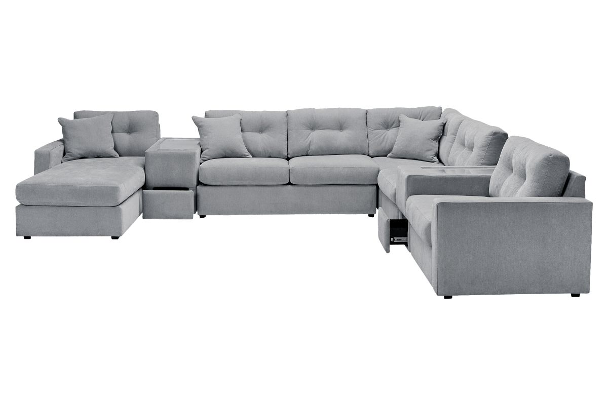 ModularOne Granite 7-Piece Sleeper Sectional with Left Arm Facing Chaise 3