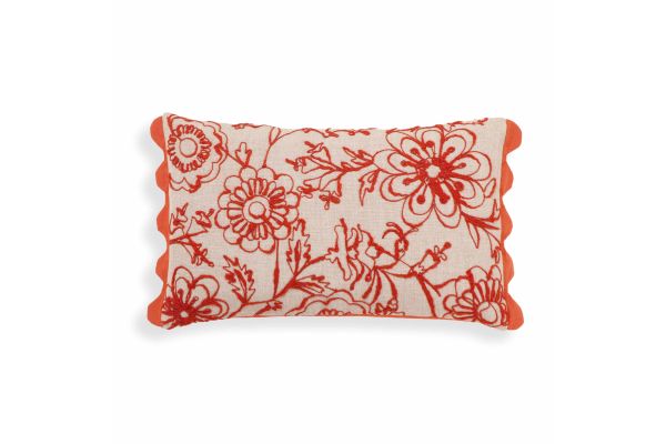 Portia Orange Embroidered Cotton Flex 20