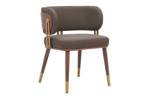 Brew Dining Chair Brown & Walnut