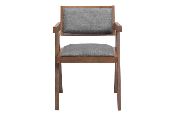 Delhi Dining Chair (Set of 2) Gray & Walnut