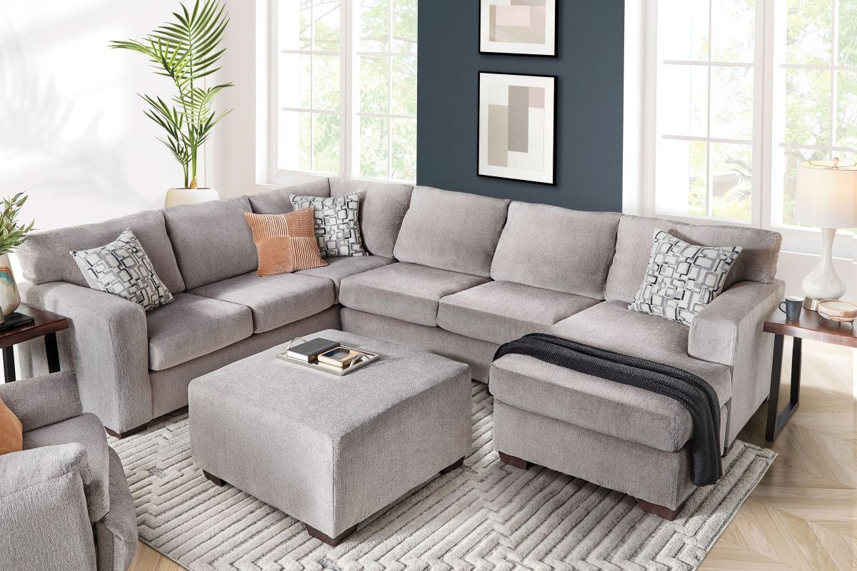 Presley Taupe Ottoman 2