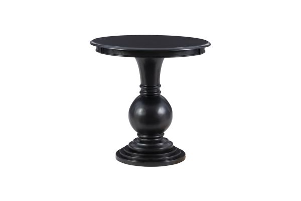 Amelia Black Accent Table Round