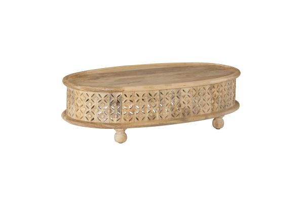 Imani Natural Oval Coffee Table