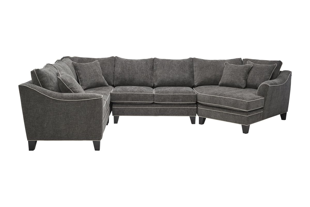 Demi Charcoal 4-Piece Sectional with Right Arm Facing Cuddler 3