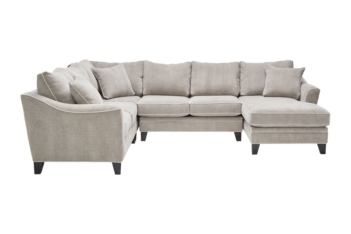 Demi Pebble 4-Piece Sectional with Right Arm Facing Chaise 3