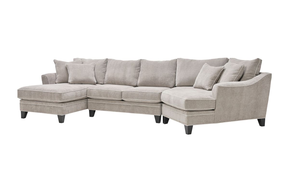 Demi Pebble 3-Piece Sectional with Right Arm Facing Cuddler 3