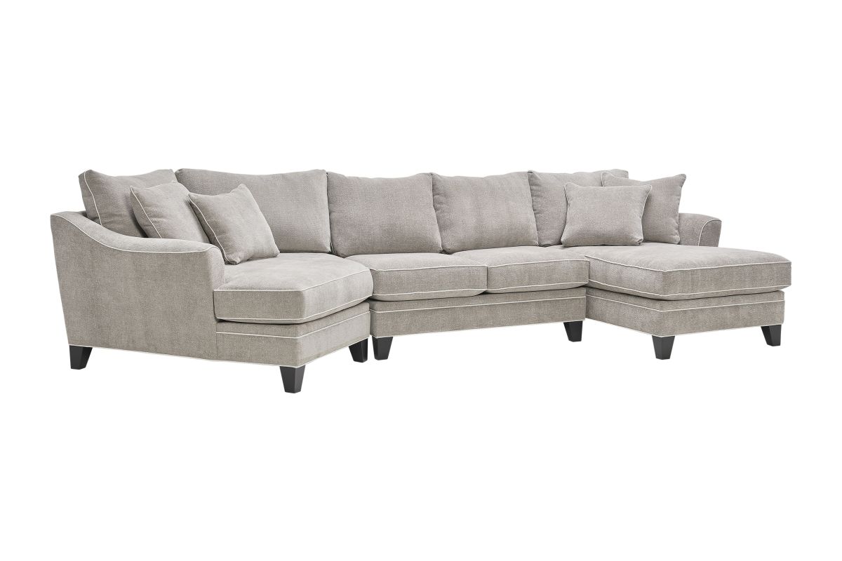 Demi Pebble 3-Piece Sectional with Left Arm Facing Cuddler 3