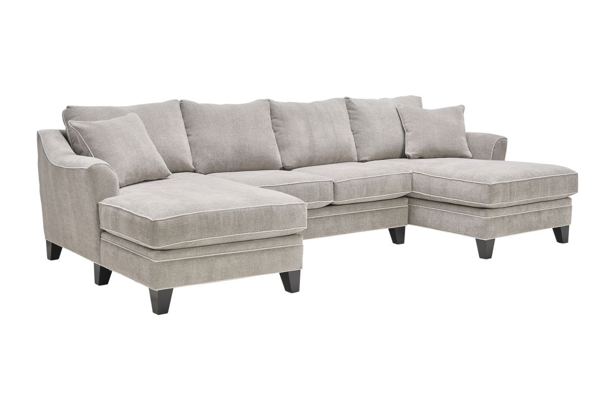 Demi Pebble 3-Piece Sectional with Dual Chaise 3