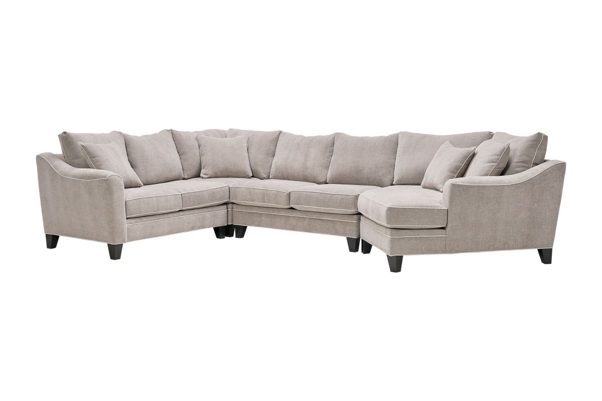 Demi Pebble 4-Piece Sectional with Right Arm Facing Cuddler 3