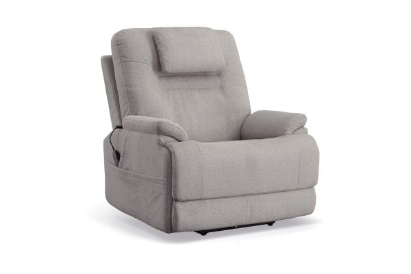 Zecliner Model 2 Dove Ergonomic Triple Power Sleep Recliner with Lift by Flexsteel 