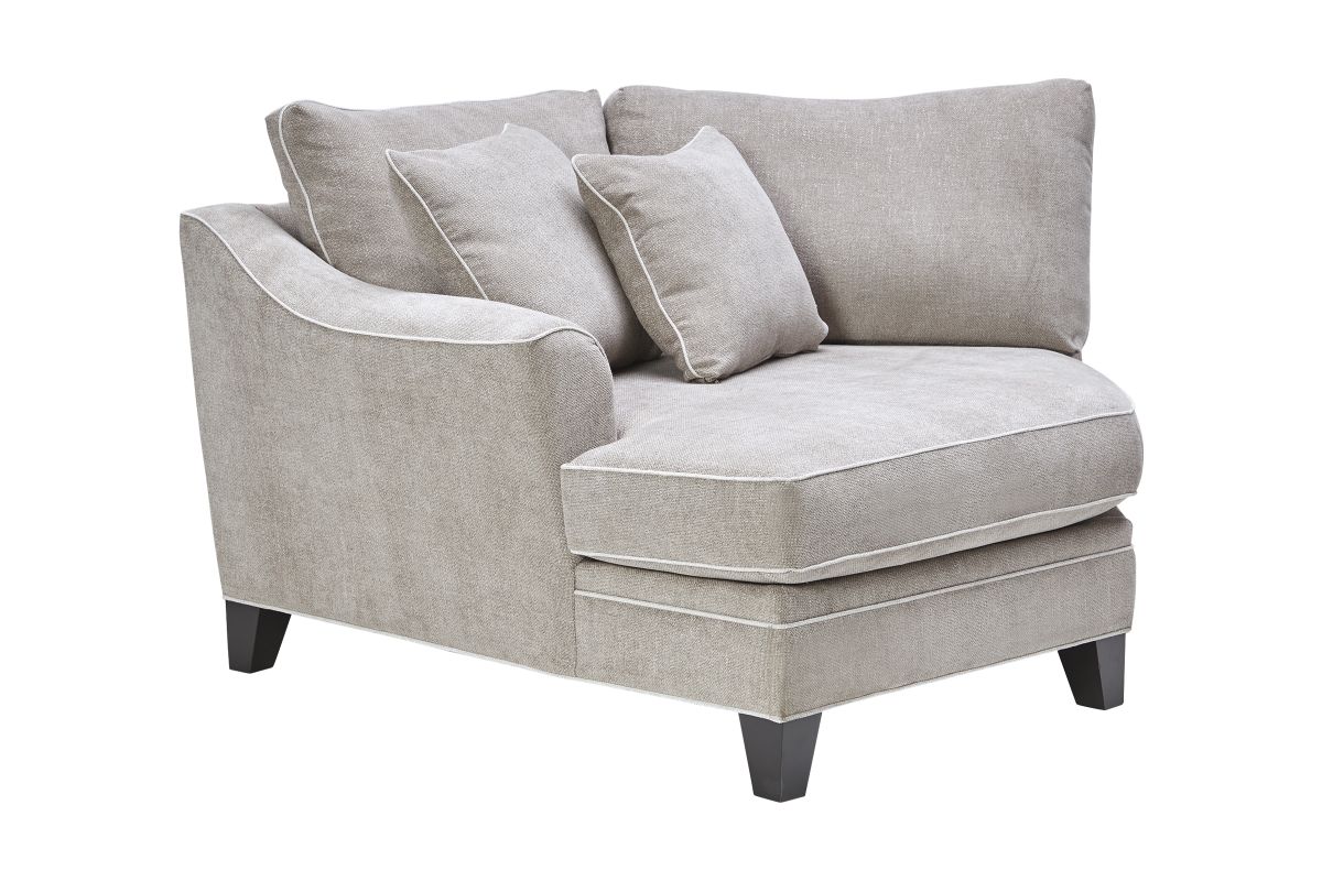 Demi Pebble 4-Piece Sectional with Left Arm Facing Cuddler 4