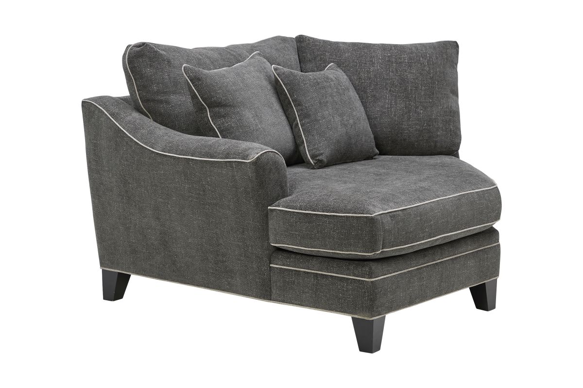Demi Charcoal 3-Piece Sectional with Left Arm Facing Cuddler 4