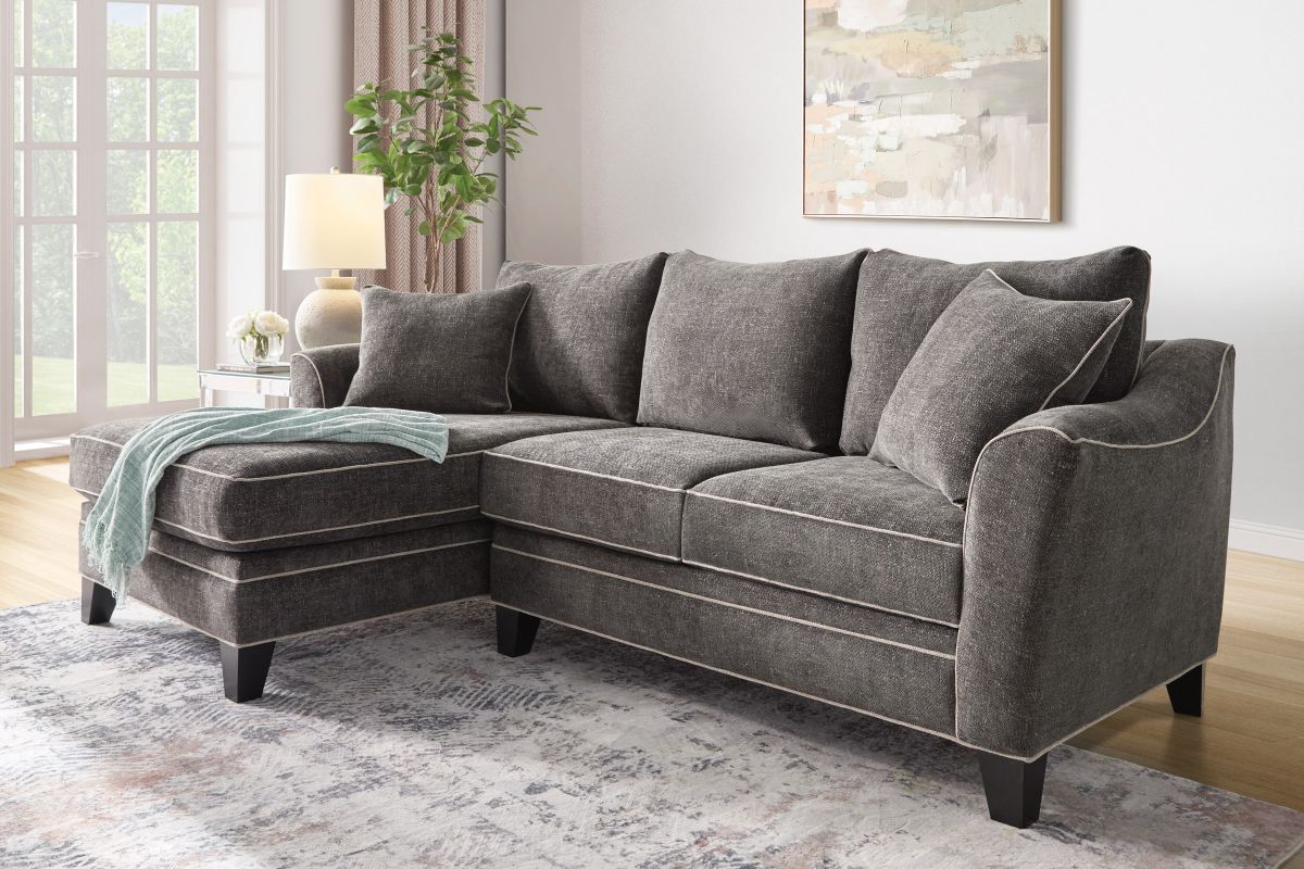 Demi Charcoal 2-Piece Sectional with Left Arm Facing Chaise 2