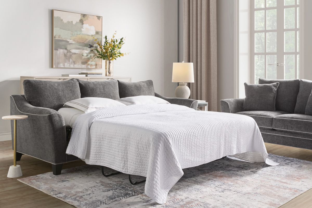 Demi Charcoal Queen Sleeper Sofa 2