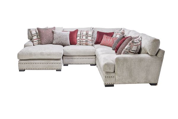 Bulova Linen 4-Piece Sectional with Left Arm Facing Chaise