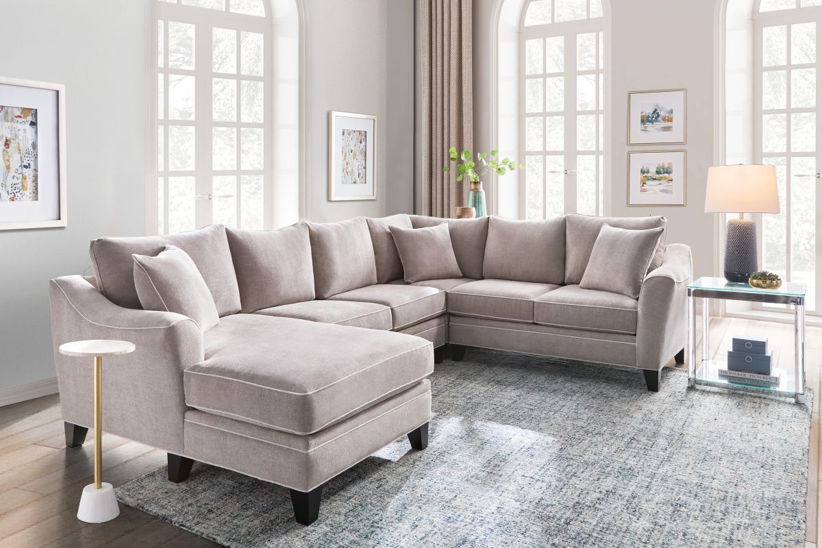 Demi Pebble 4-Piece Sectional with Left Arm Facing Chaise 2