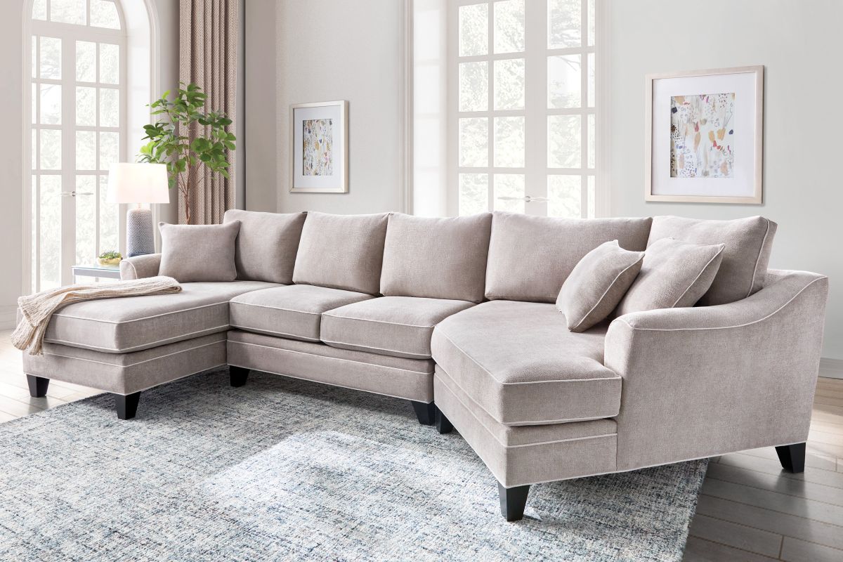 Demi Pebble 3-Piece Sectional with Right Arm Facing Cuddler 2