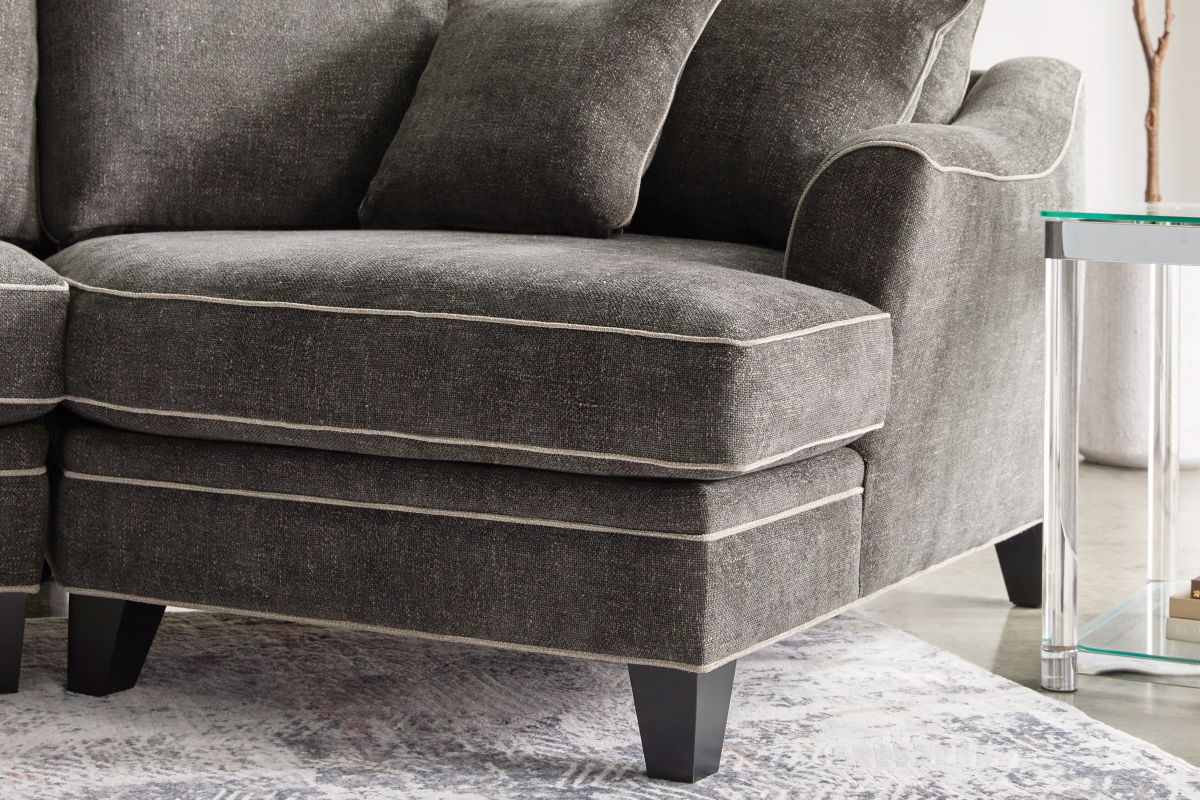 Demi Charcoal 4-Piece Sectional with Right Arm Facing Cuddler 8