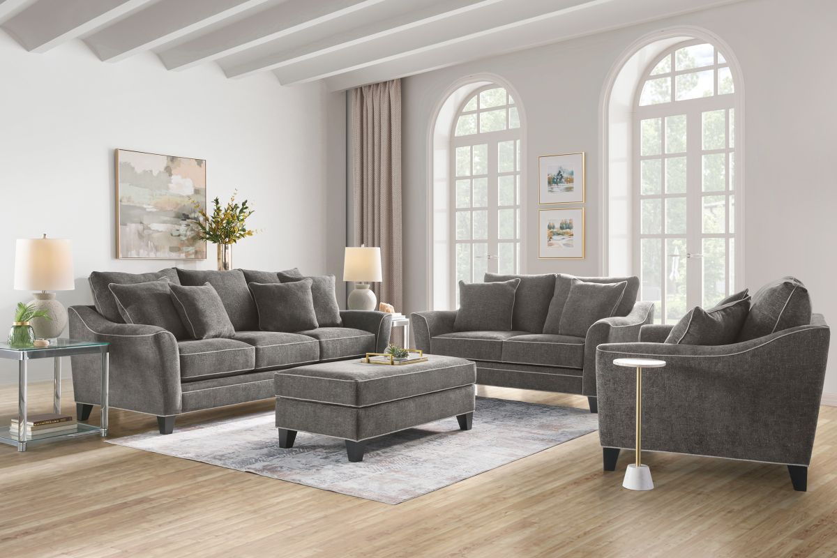 Demi Charcoal Ottoman 2