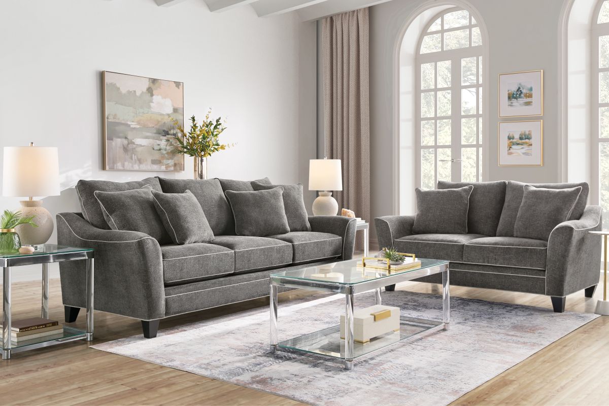 Demi Charcoal Sofa 2