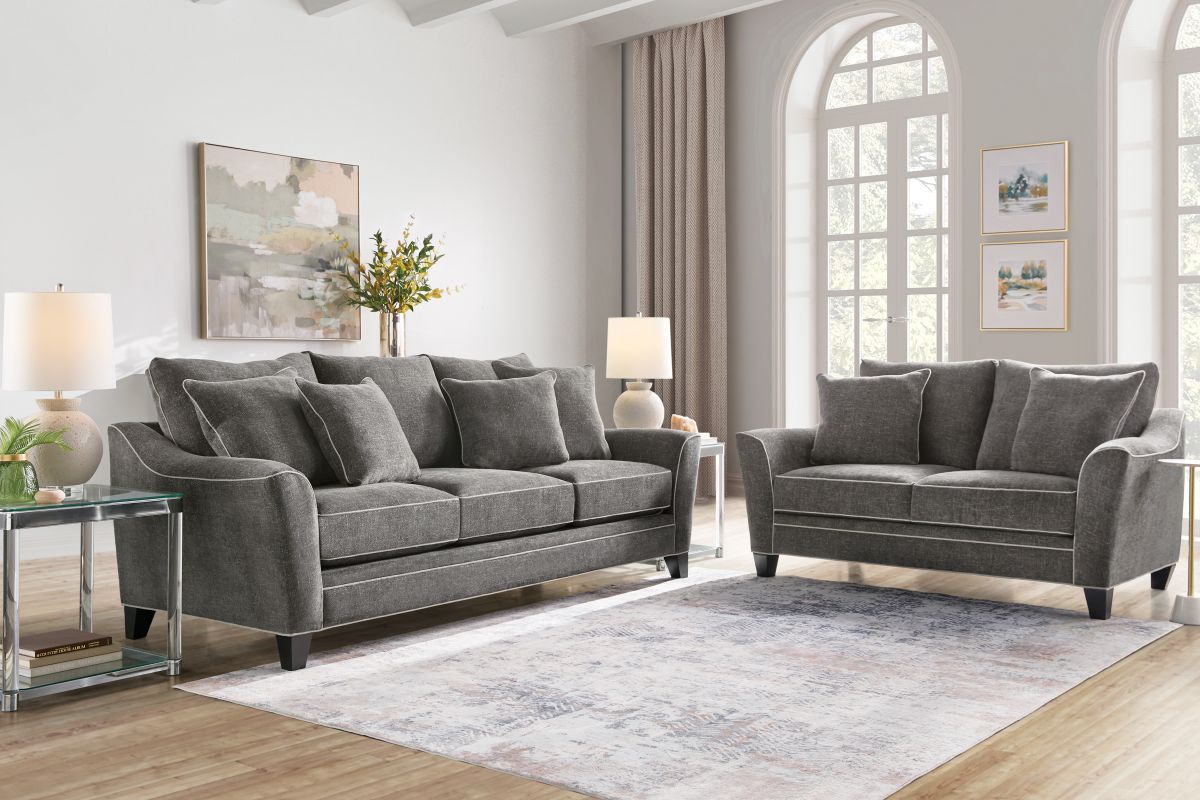 Demi Charcoal Sofa 6