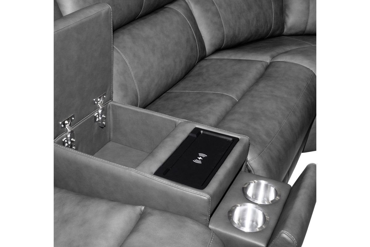 Linton by Flexsteel Grey 6-Piece Sectional  8