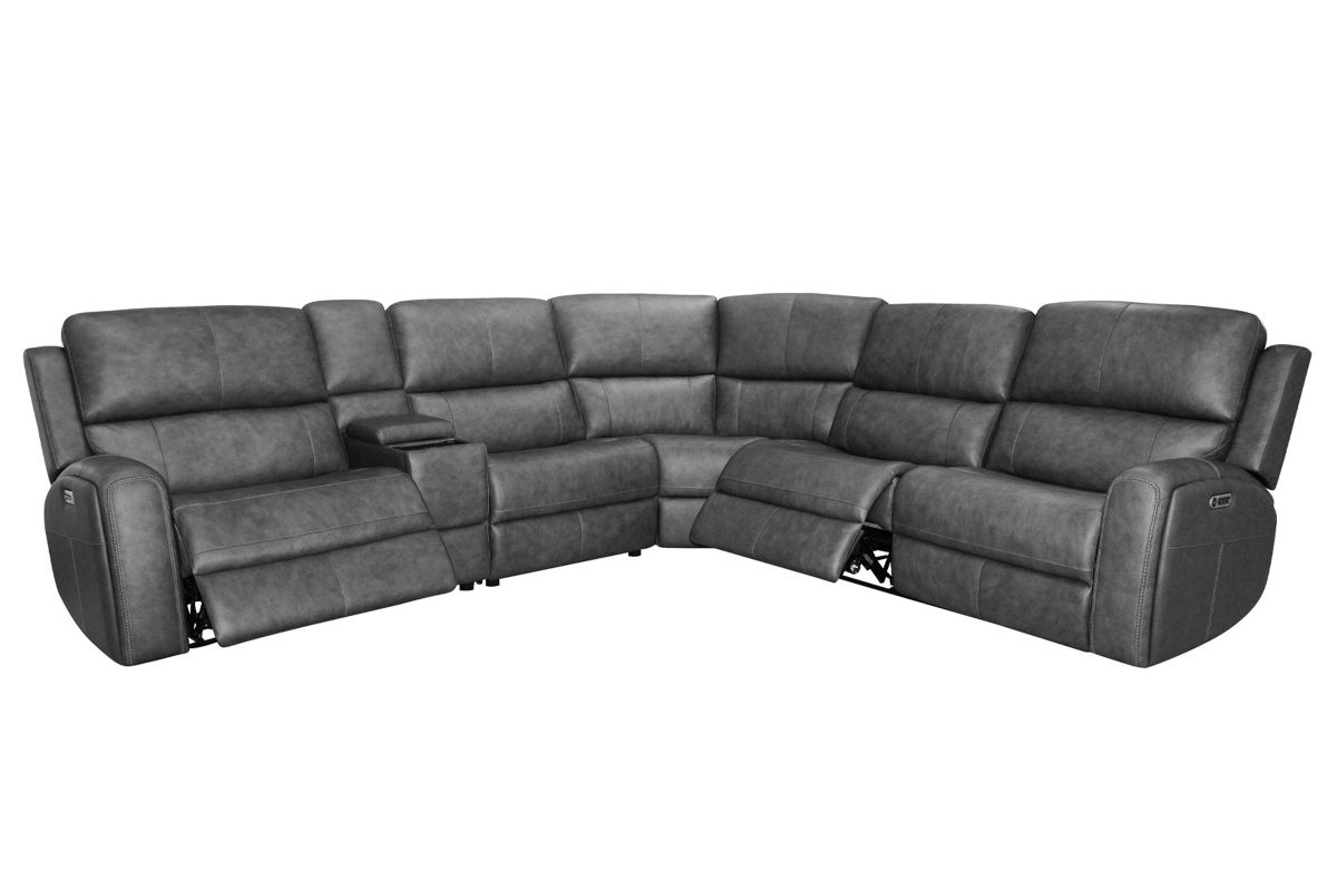 Linton by Flexsteel Grey 6-Piece Sectional  2