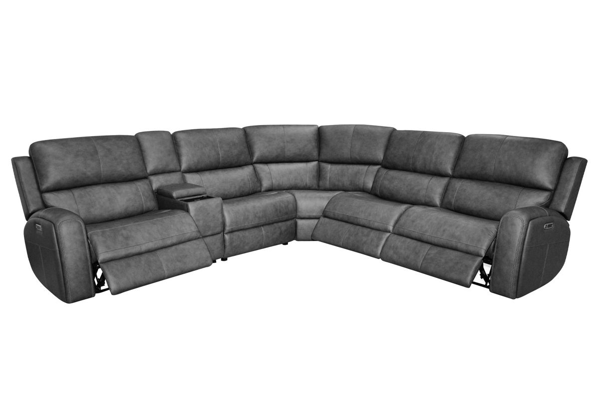 Linton by Flexsteel Grey 6-Piece Sectional  5