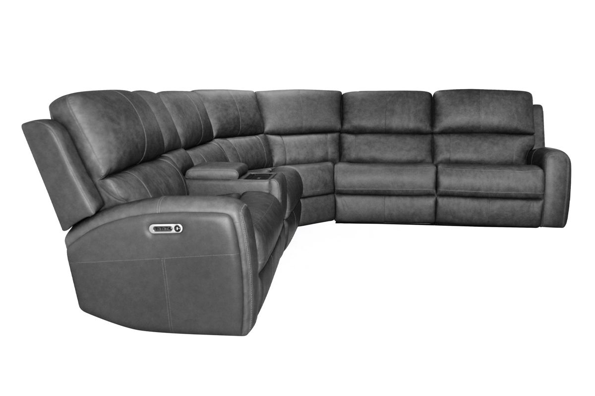 Linton by Flexsteel Grey 6-Piece Sectional  6