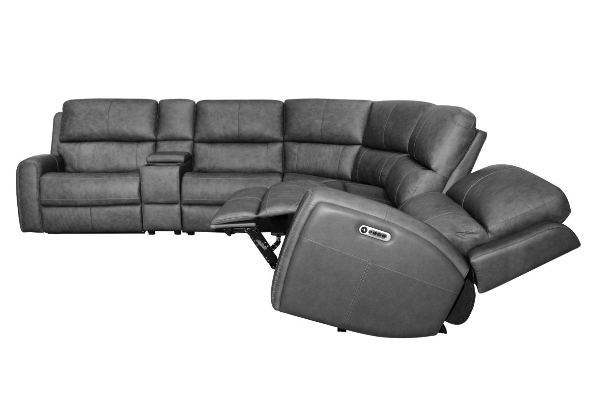 Linton by Flexsteel Grey 6-Piece Sectional  13