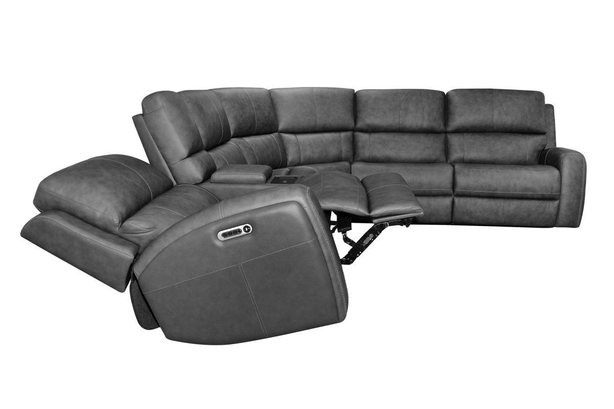 Linton by Flexsteel Grey 6-Piece Sectional  7